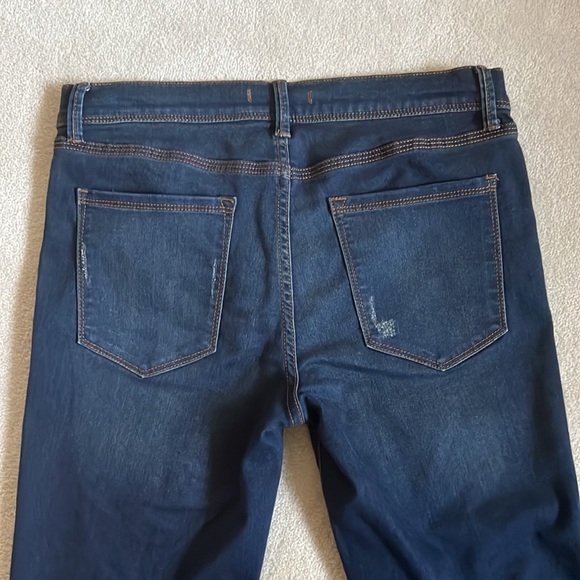 Free People Dark Denim Mid-Rise Jeans - Picture 4 of 4